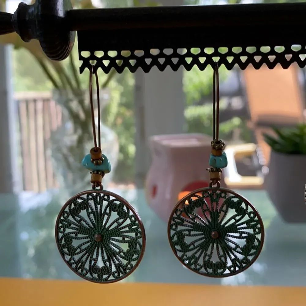 🪷 ✨Unique BoHo Dangle Earrings💫✨ - Picture 4 of 7